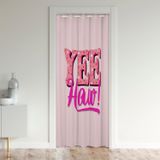 Pink Yee Haw Kapı Perdesi Kapı Perdesi Pembe İnek Kız Odası Bölücü Perde Örtücü Batı %30 -%50 Oda Karartma Perdesi Pembe Pencere Uygulamaları 132 x 203 cm