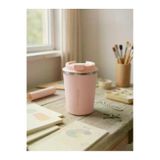 Pinkah Paslanmaz Çelik Kahve Termos Bardak Matara 350 ml Pembe Renk – PKH-PJ-3548-L