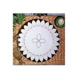 Pinkev Black Drops 6 Kişilik 26Cm Seramik Servis Sunum Tabağı Seti