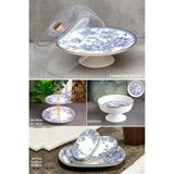 Pinkev Butterfly 6 Parça Meyvelikli Seramik Pasta Sunum Tabağı Seti - KUP108S