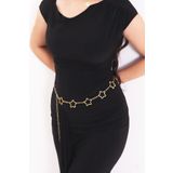 PİNKMARK KADIN GOLD 5 YILDIZLI AYARLANABİLİR ZİNCİR KEMER PMKM25767