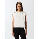 Pinko Beyaz Kadın Standart Fit T-Shirt 105693