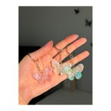 Pinky Lady 3’lü Kelebek Anahtarlık Fairycore Coquette Arkadaşlık Anahtarlığı Çanta Charmı Çanta Süsü