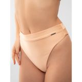 PINKYSWIM Bantlı Yüksek Bel Bikini Altı - Açık Ten