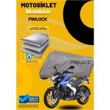 Pinlock Bajaj Ns 200 Su Geçirmez Dayanıklı Motosiklet Brandası Miflonlu Kalın Premium Kumaş Clipsli - Gri
