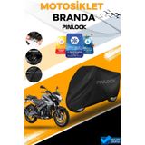 Pinlock Bajaj Ns 200 Su Geçirmez Siyah Motosiklet Brandası Miflonlu Kalın Premium Kumaş Clipsli
