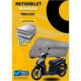 Pinlock Honda Dio Su Geçirmez Dayanıklı Motosiklet Brandası Miflonlu Kalın Premium Kumaş Clipsli - Gri