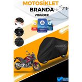 Pinlock Honda Nc Siyah Su Geçirmez Siyah Motosiklet Brandası Miflonlu Kalın Premium Kumaş Clipsli