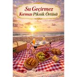 pinlock Kareli Sofra Bezi Piknik Örtüsü, Çok Amaçlı Örtü Kırmızı Beyaz Piknik Örtüsü Masa Örtüsü 200x150 cm