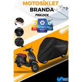 Pinlock Kuba Blueberry Su Geçirmez Siyah Motosiklet Brandası Miflonlu Kalın Premium Kumaş Clipsli