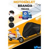 Pinlock Kuba Brillant Su Geçirmez Siyah Motosiklet Brandası Miflonlu Kalın Premium Kumaş Clipsli