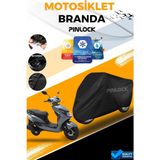 Pinlock Kuba Space Siyah Su Geçirmez Siyah Motosiklet Brandası Miflonlu Kalın Premium Kumaş Clipsli