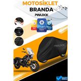 Pinlock Kuba Superlight Su Geçirmez Siyah Motosiklet Brandası Miflonlu Kalın Premium Kumaş Clipsli
