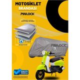 Pinlock Mondial Turismo Su Geçirmez Dayanıklı Motosiklet Brandası Miflonlu Kalın Premium Kumaş Clipsli - Gri
