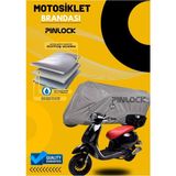 Pinlock Mondial Wing Su Geçirmez Dayanıklı Motosiklet Brandası Miflonlu Kalın Premium Kumaş Clipsli - Gri