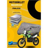 Pinlock Mondial Xtreme Su Geçirmez Dayanıklı Motosiklet Brandası Miflonlu Kalın Premium Kumaş Clipsli - Gri