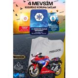 pinlock Motosiklet brandası koruyucu örtü su geçirmez hava şartlarından korur ( Beden Seçiniz )