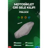pinlock Motosiklet Honda Pcx Uyumlu Gri Sele Kılıfı (Su Geçirmez)
