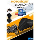 Pinlock Pulsar Rs 200 Su Geçirmez Siyah Motosiklet Brandası Miflonlu Kalın Premium Kumaş Clipsli