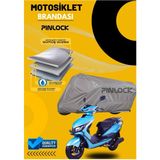 Pinlock Rks Blazer Uyumlu Su Geçirmez Dayanıklı Motosiklet Brandası Miflonlu Kalın Premium Kumaş Clipsli - Gri