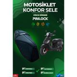 pinlock Sym Fiddle 3 Uyumlu Konfor Sele (Visco Süngerli) Sele Kılıfı