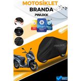 Pinlock Sym Jet 14 Siyah Su Geçirmez Siyah Motosiklet Brandası Miflonlu Kalın Premium Kumaş Clipsli