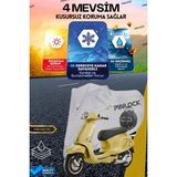 Pinlock Vespa Primevera Su Geçirmez Dayanıklı Motosiklet Brandası (Tokalı)