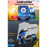 pinlock Yamaha Nmax (ARKA ÇANTA UYUMLU) Su Geçirmez Dayanıklı Motosiklet Brandası (TOKALI)