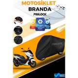 Pinlock Yamaha Nmax Siyah Su Geçirmez Siyah Motosiklet Brandası Miflonlu Kalın Premium Kumaş Clipsli