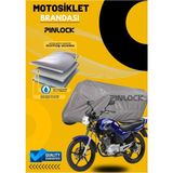 Pinlock Yamaha Ybr Su Geçirmez Dayanıklı Motosiklet Brandası Miflonlu Kalın Premium Kumaş Clipsli - Gri