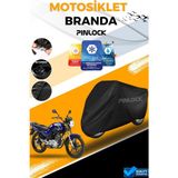 Pinlock Yamaha Ybr Su Geçirmez Siyah Motosiklet Brandası Miflonlu Kalın Premium Kumaş Clipsli
