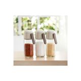 Pinmoo Easy Ayarlı Tuzluk-Biberlik- Baharatlık 250 ml. Cam Bej