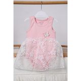 Pino Baby Bayramlık Kız Bebek Badi Elbise 3528 - Pembe - 1,5 - 2 Yaş