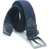 Pino44 Örgü Lastik Kemer 3,5cm - Şort Kemeri - Kot Kemeri - Kanvas Pantolon Kemeri - Lacivert - 125 cm