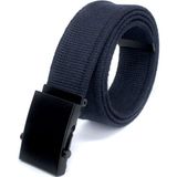 Pino44 Pamuk Siyah Tokalı Kolon Kemeri- Mom Jean- Kanvas Pantolon- Kargo Şort Kemeri - Unisex - Lacivert - 95 cm