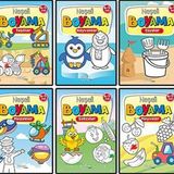 Pinokyo 4 - 5 Yaş Neşeli Boyama Seti - 6 Kitap Takım
