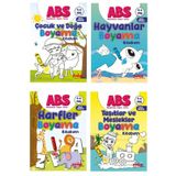 Pinokyo Okul Oncesi Akademik Basari Boyama Seti 4 Kitap (4 - 6 Yas)
