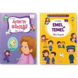 Pinokyo Yayınları 1. Sınıf Ikili Okuma Seti Aylin'in Günlüğü + Emel ile Temel 20 Kitap Çocuk Hikâye Kitabı Eğitici Ilk Okuma Seti