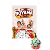 Pinokyo Yayınları Türk Milli Takım Boyama Kitabı-Futbol Topu Hediyeli