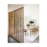 Pinoxi 100Cm X 250Cm Ahşap Çıtalı Paravan Oda Ayırıcı Seperatör Duvar Dekor 100Cm X 250Cm