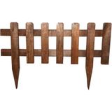 Pinoxi Ahşap Bahçe Çiti Küçük Boy Çit 60X25/40CM - Kahverengi