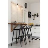 pinoxi Ahşap Duvara Monte Bar Masası 40cmx116cm Ceviz Renk