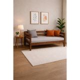 pinoxi Ahşap Sedir Kanepe 60cmx150cm (İÇ ÖLÇÜ) Mindersiz DOĞAL CEVİZ RENK MASİF AHŞAP