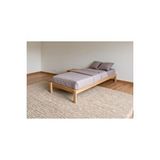 Pinoxi Doğal Masif Ahşap Butik Karyola Naturel Başlıksız 120x200 Cm