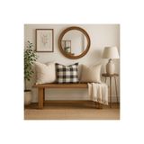 pinoxi Masif Ahşap Bank Bench 100 Cm Sandalye Mutfak Bank Eskitme Ceviz Renk