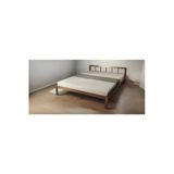 Pinoxi Masif Ahşap Başlıklı Karyola 120X200 Cm Ceviz Renk