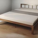 Pinoxi Masif Ahşap Başlıklı Karyola 120X200 Cm Ceviz