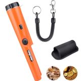 Pinpointer Metal Dedektörü, Longruner Hazine Avcılık Aracı Buzzer Titreşimli Taşınabilir Pim İşaretçi LED Göstergeleri ve Kemer Kılıfı ile (Turuncu)