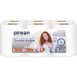 Pinson Professional Pinson Premium Mini Içten Çekmeli Tuvalet Kağıdı 12'li 120 mt - Beyaz