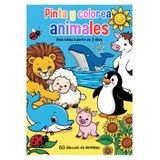 Pinta y colorea animales: 60 dibujos de animales para niños a partir de 2 años